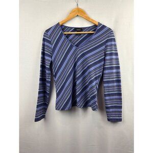 Express Womens Striped Long-Sleeve Top Size M